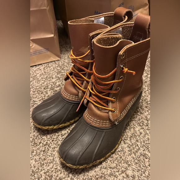 L.L. Bean Brown and Black Kids Rain & Snow Boots